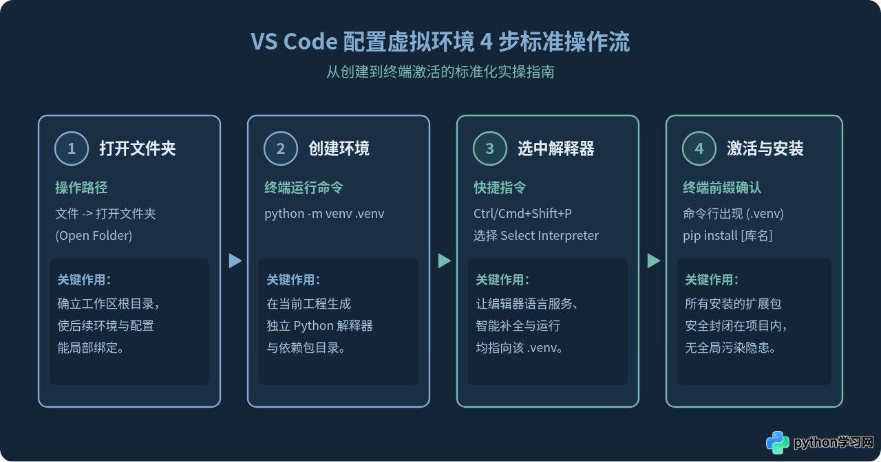 VS Code运行Python代码前需要配置虚拟环境吗