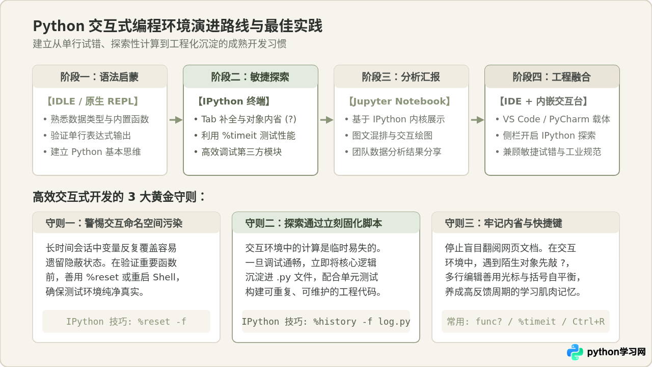 Python交互式环境怎么用：IDLE与IPython运行代码对比