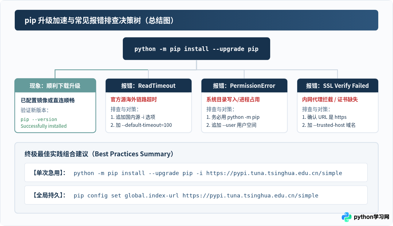怎么使用国内镜像源加速Python pip升级