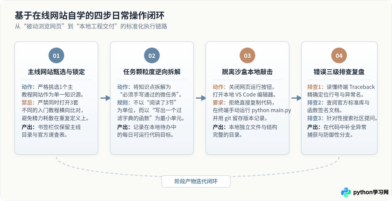 怎么制定基于在线网站的Python系统自学路径