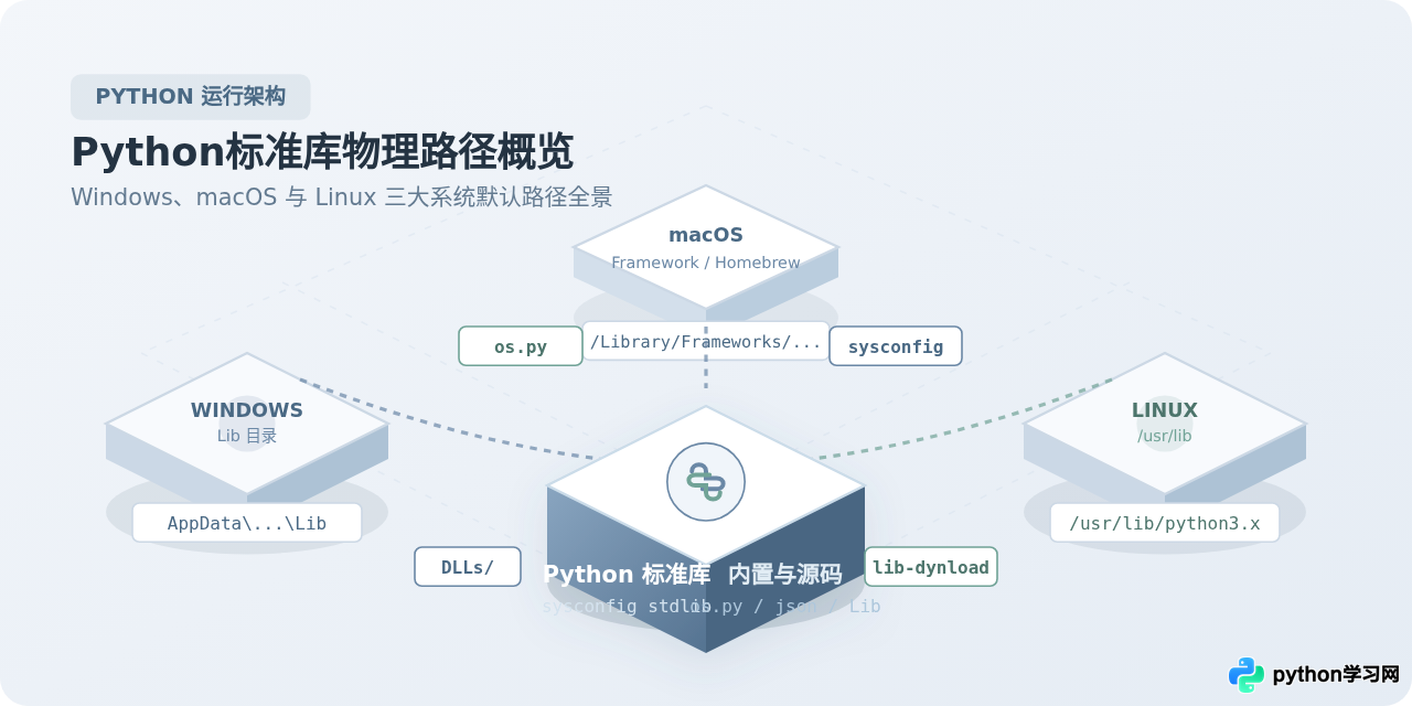 Python标准库在哪里：Windows、Mac和Linux默认路径