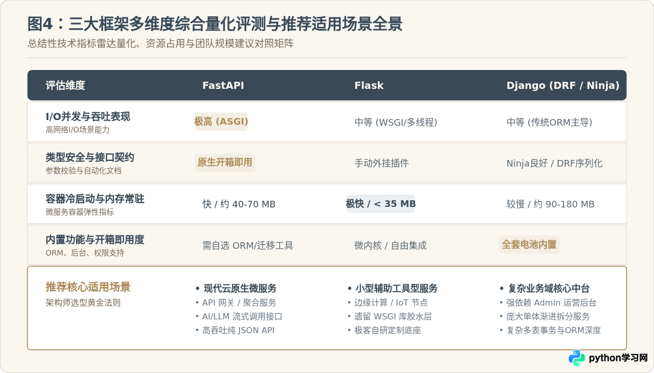 Python微服务框架选型：FastAPI、Flask与Django的适用场景对比