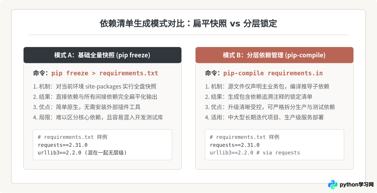 怎么在Python虚拟环境中安装第三方库并生成依赖文件