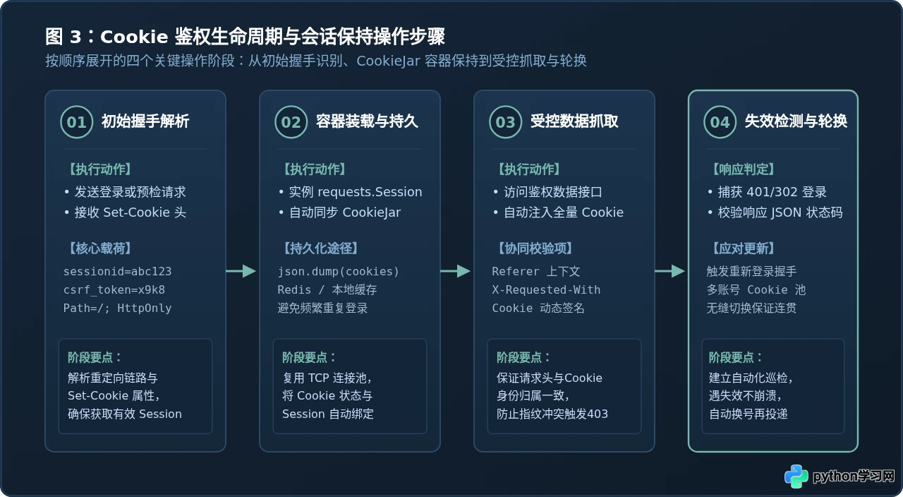 Python爬虫常见反爬策略应对：IP限制、User-Agent伪装与Cookie管理