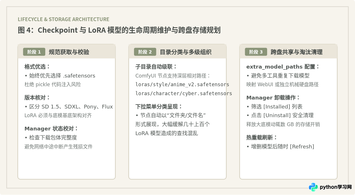 怎么用ComfyUI Manager下载和管理Checkpoint及LoRA模型