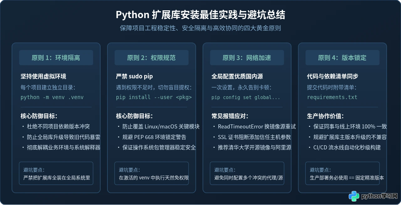 Python安装扩展库用什么工具？pip基础命令与使用指南
