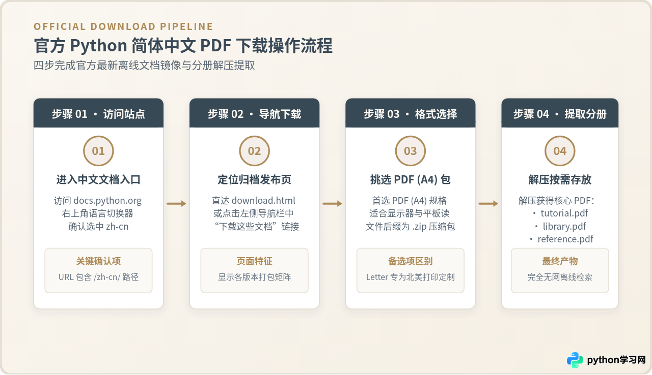 哪里可以下载Python中文PDF手册？离线学习资料整理