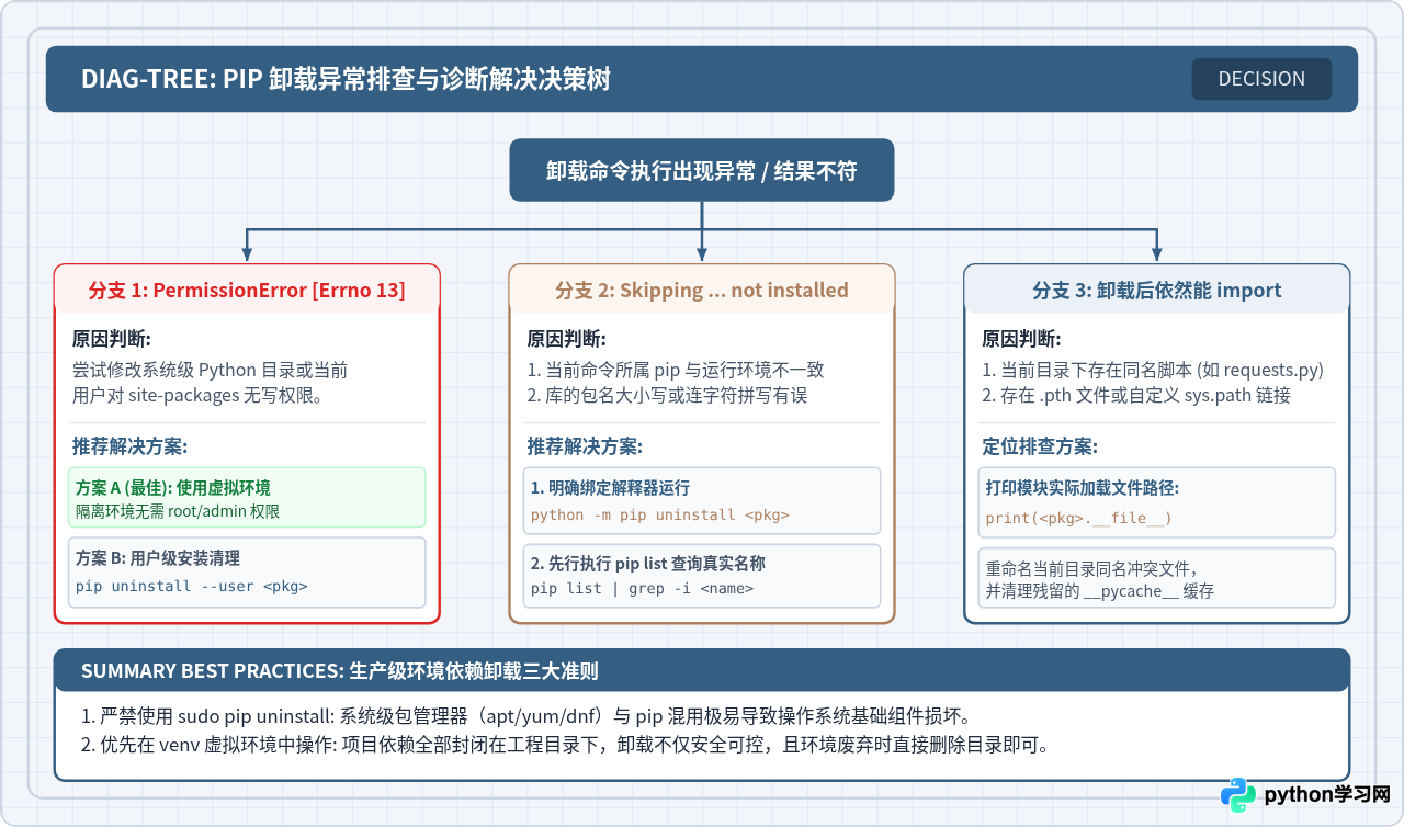 Python怎么使用pip卸载第三方库