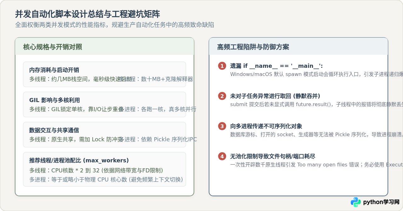 提升Python自动化脚本效率：多线程与多进程应用指南