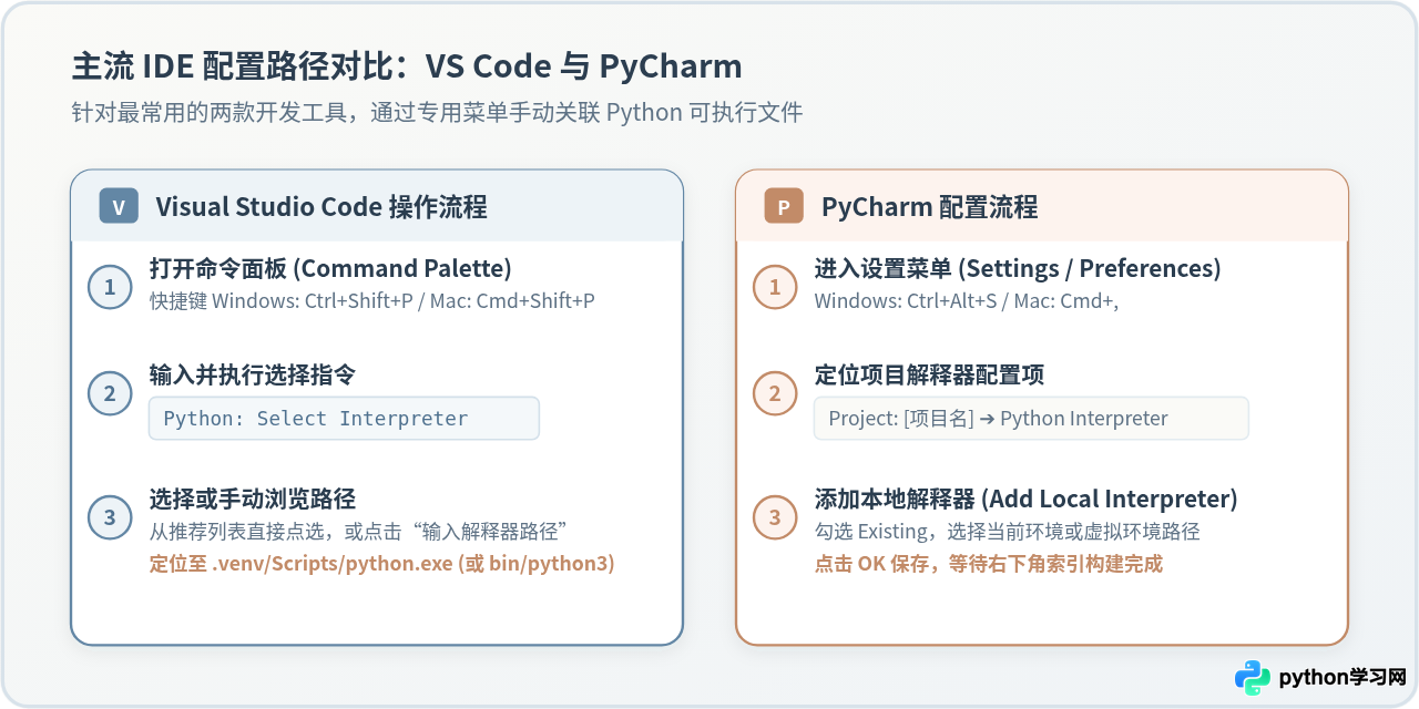 Python IDE提示“未找到解释器”怎么解决？