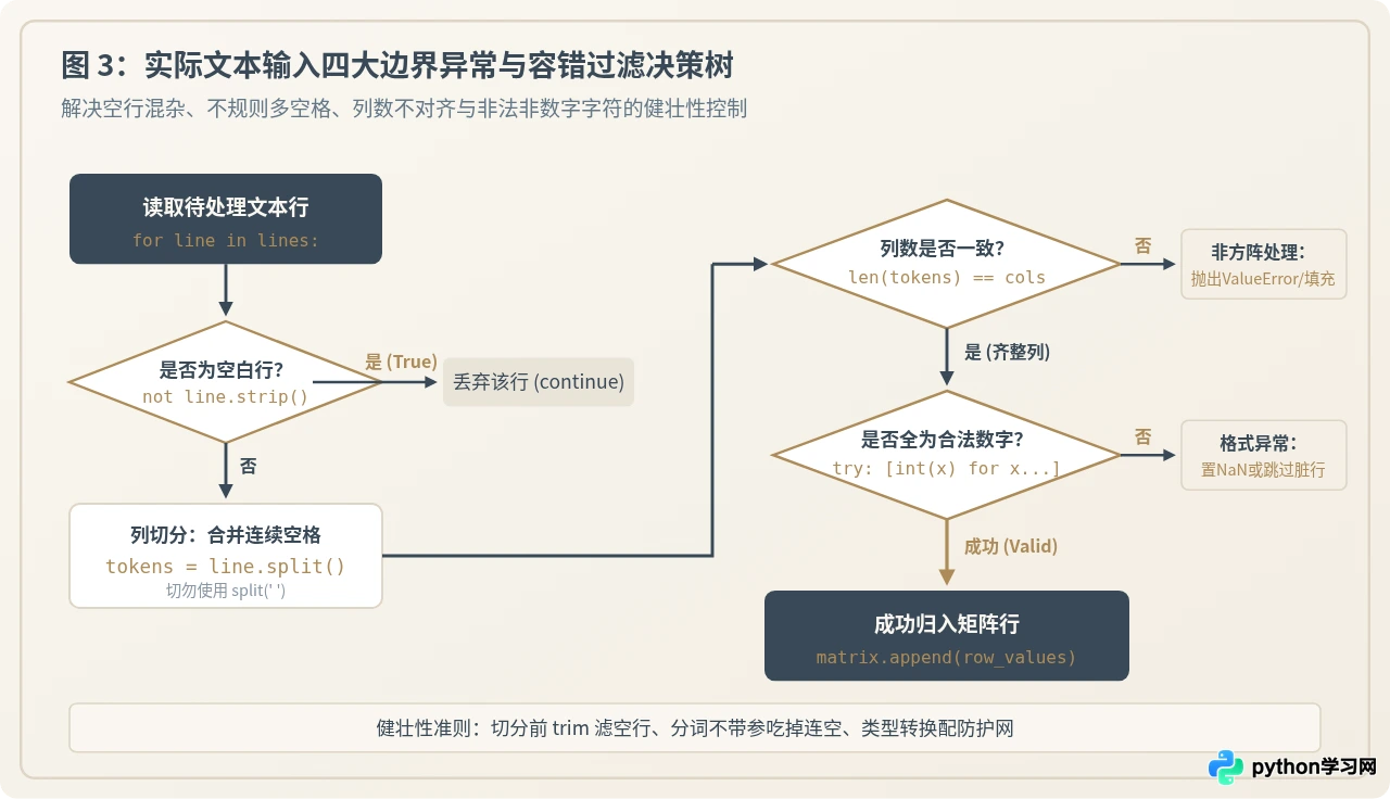 Python怎么把多行文本输入转换为二维矩阵
