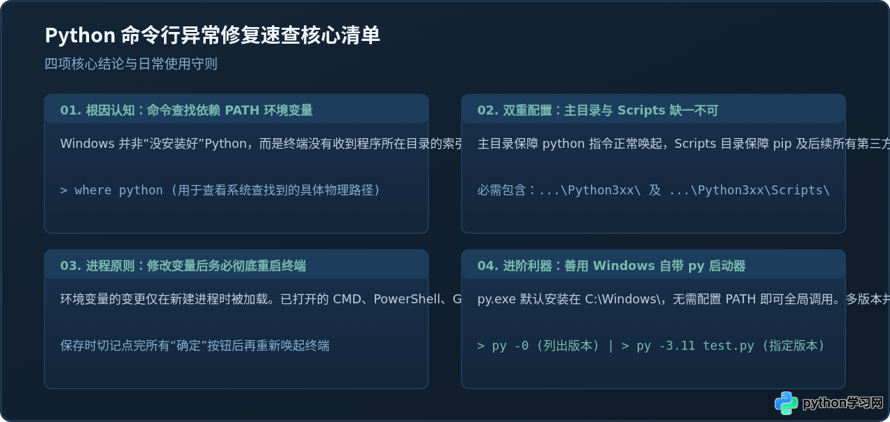 Python安装后提示“不是内部或外部命令”怎么办