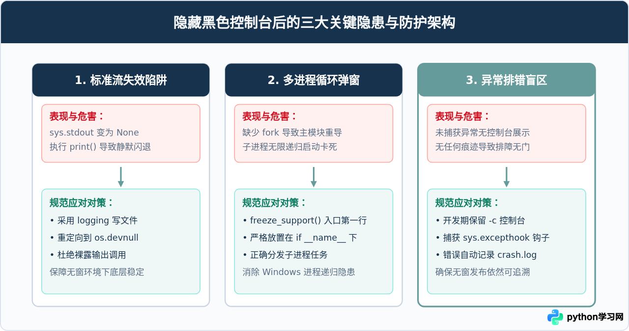 Python打包exe时怎么隐藏黑色控制台窗口