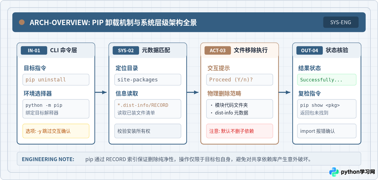 Python怎么使用pip卸载第三方库