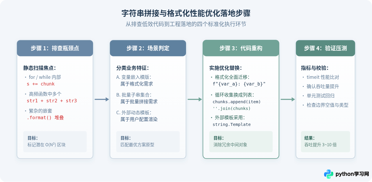 Python中怎么高效拼接和格式化字符串