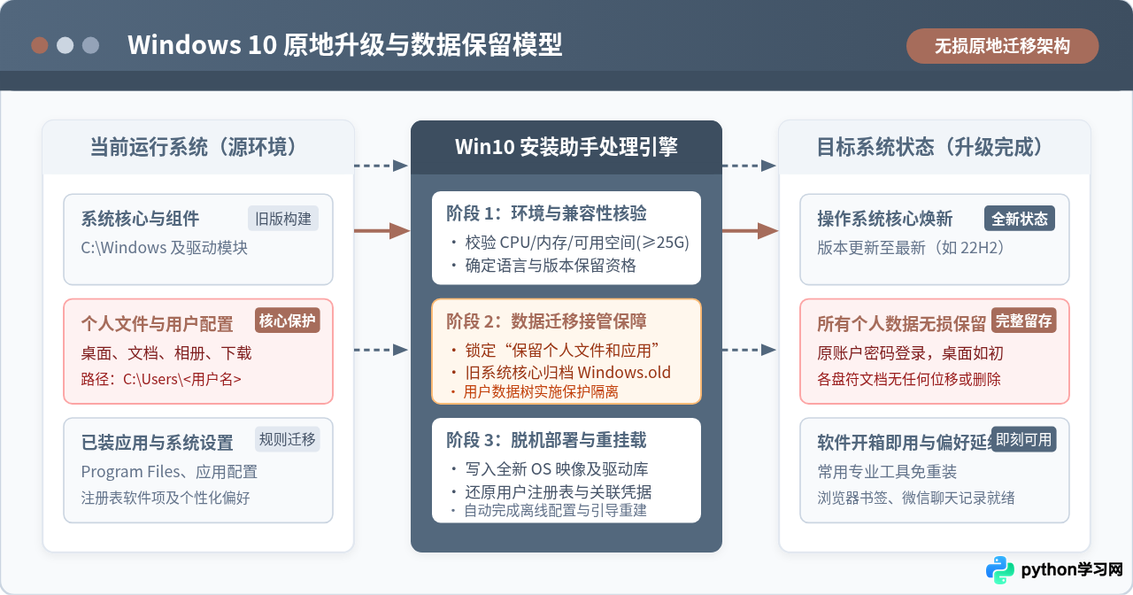 怎么使用Win10安装助手保留文件进行原地升级