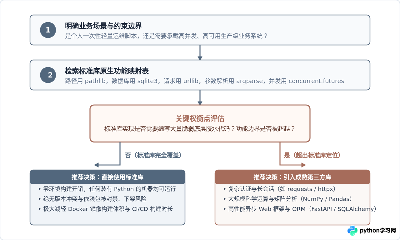 Python标准库与第三方库的区别：哪些功能无需安装额外包？