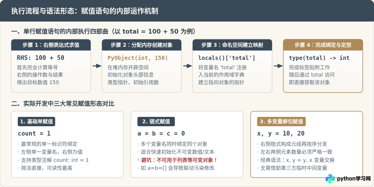 Python中怎么定义变量：基础赋值语法与命名规范