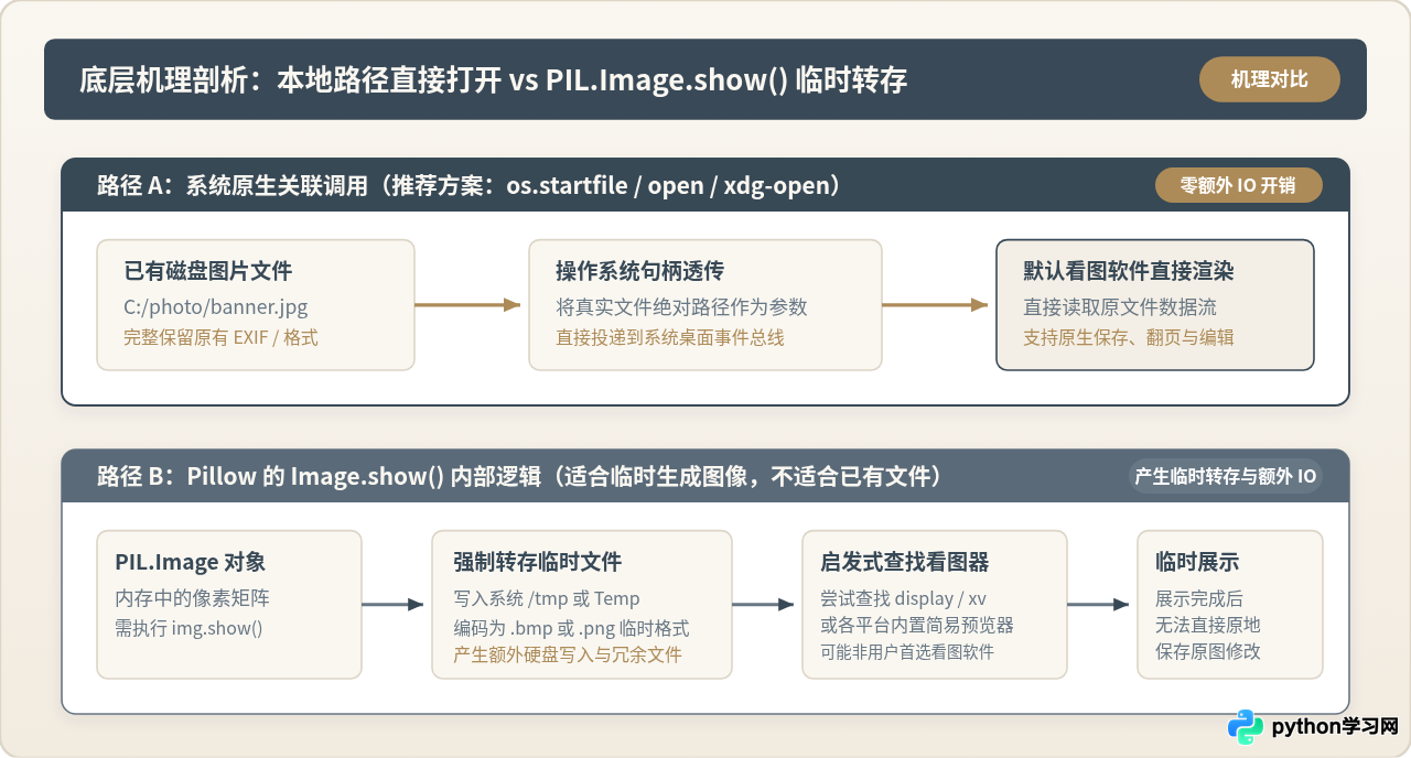 Python怎么调用系统默认应用打开图片文件
