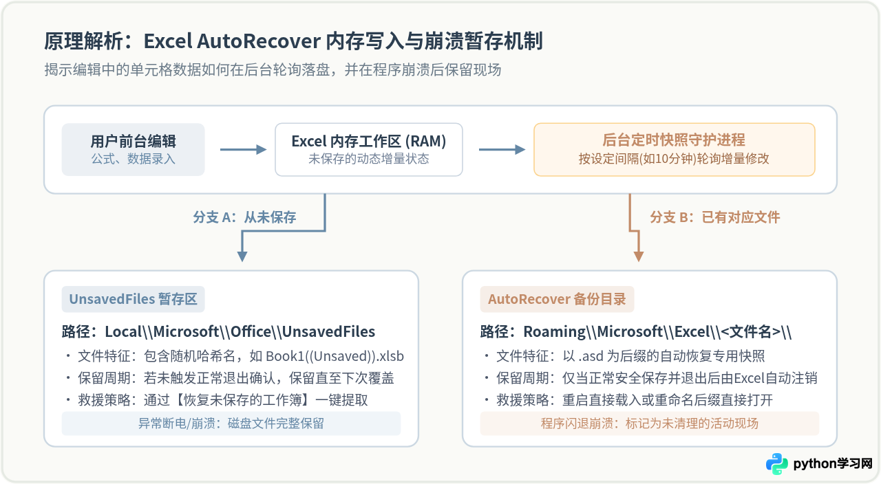 Excel崩溃后怎么找回未保存的文件？自动恢复文件位置与还原步骤