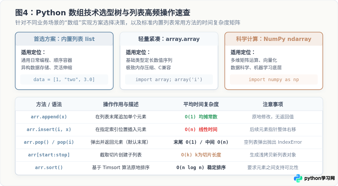 Python怎么定义数组：列表list的创建与基本操作