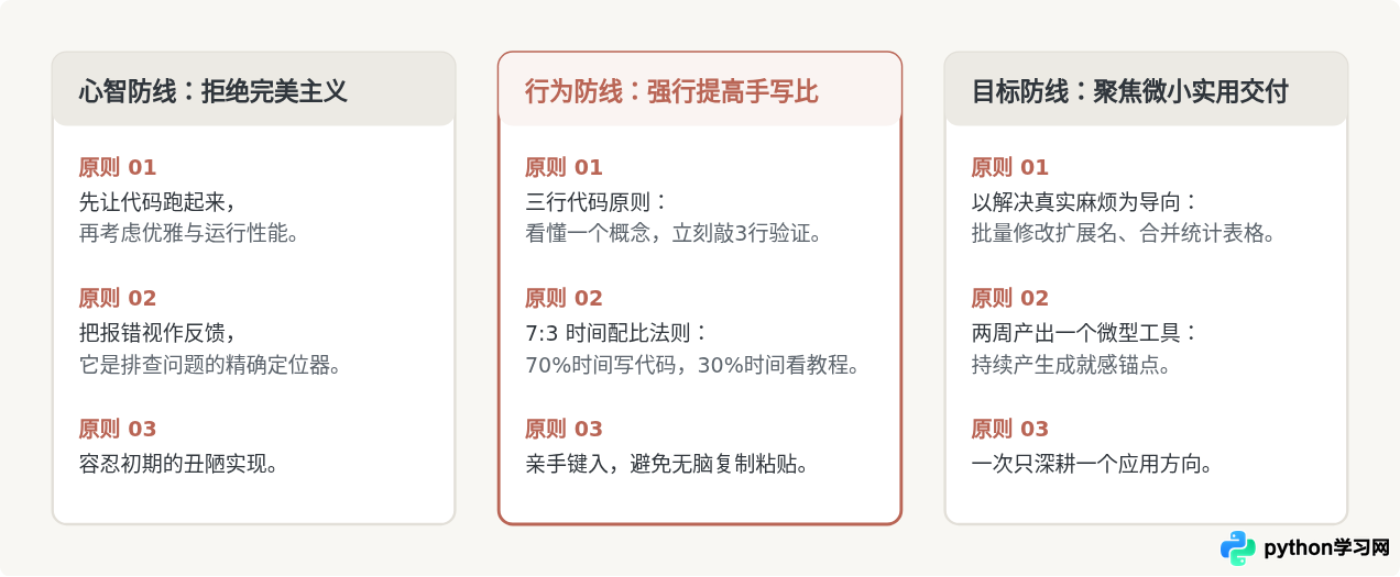零基础自学Python怎么避免“从入门到放弃”？高效学习方法分享