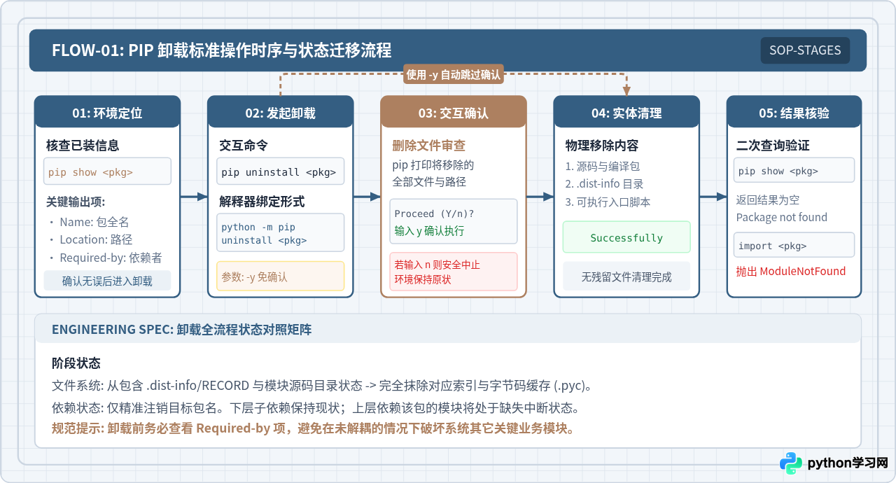 Python怎么使用pip卸载第三方库