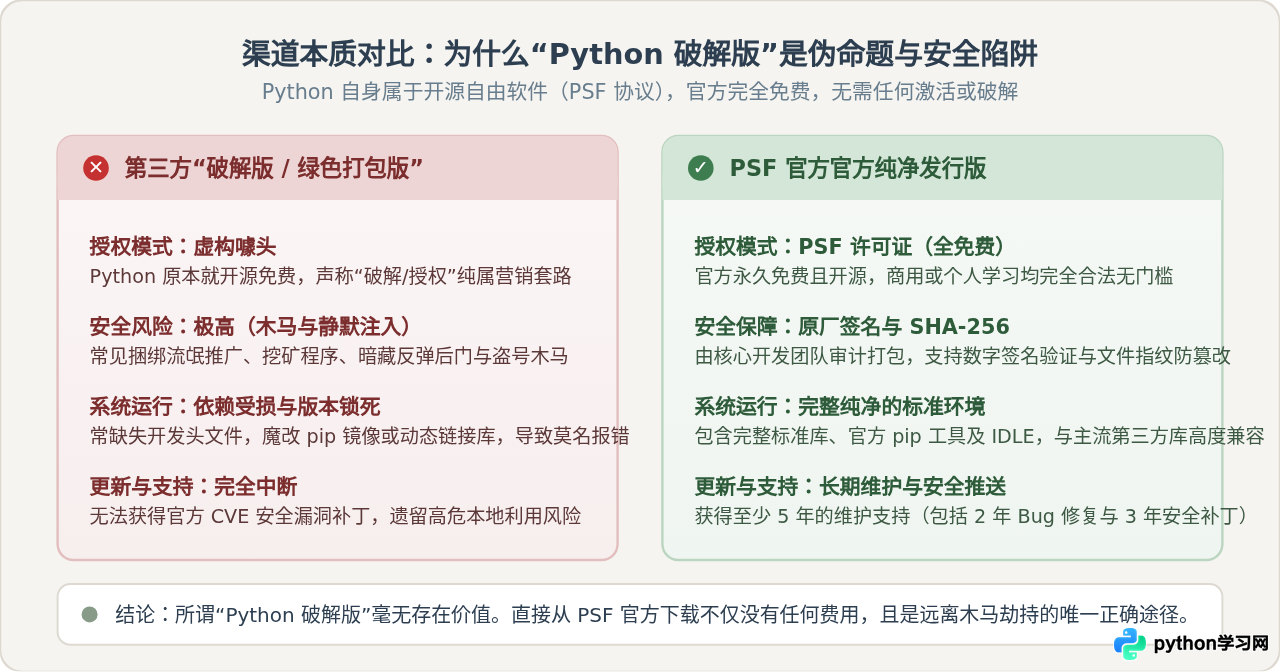怎么安全获取Python安装包？替代破解版的官方下载教程
