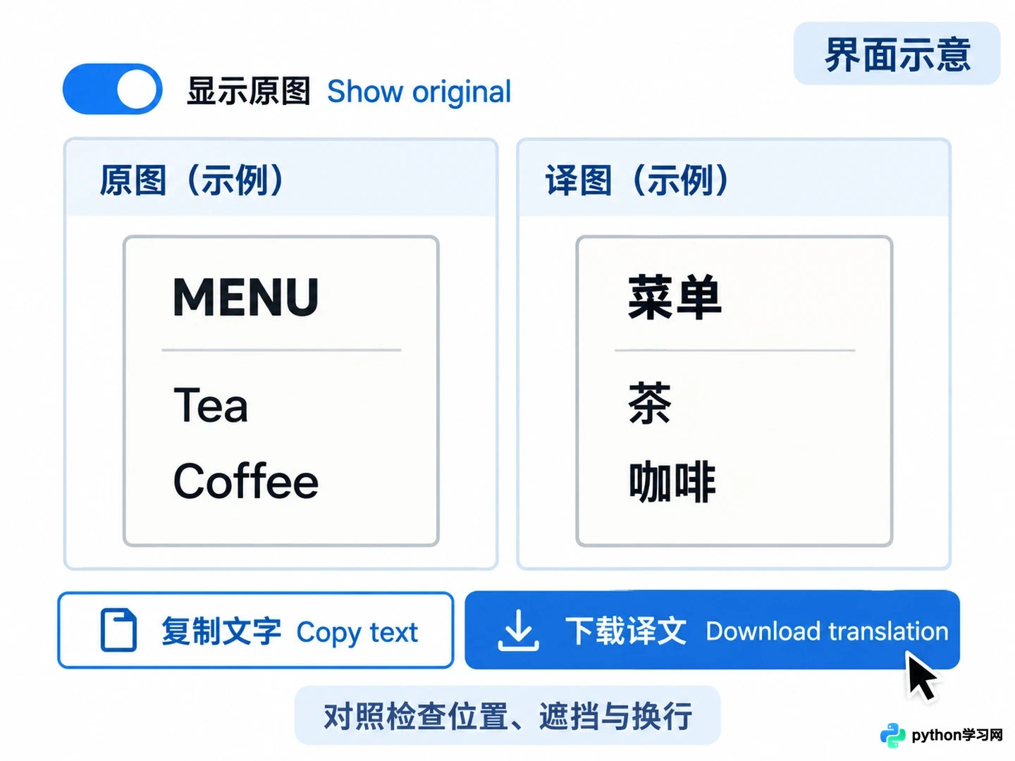AI翻译图片如何保持排版:Google翻译界面导览与校对技巧