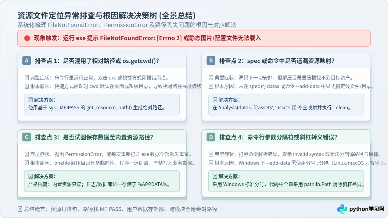 Python多文件项目打包exe：资源路径与数据文件处理指南