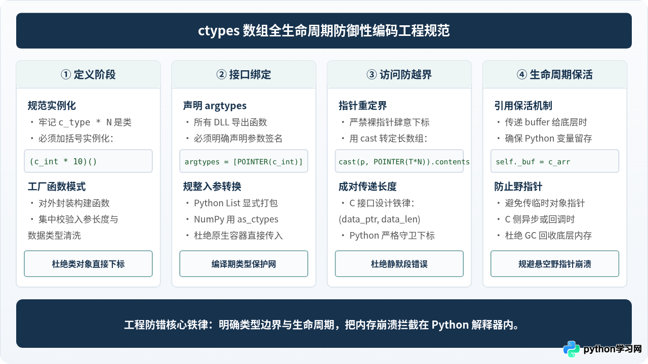 Python ctypes数组索引越界或报TypeError怎么解决