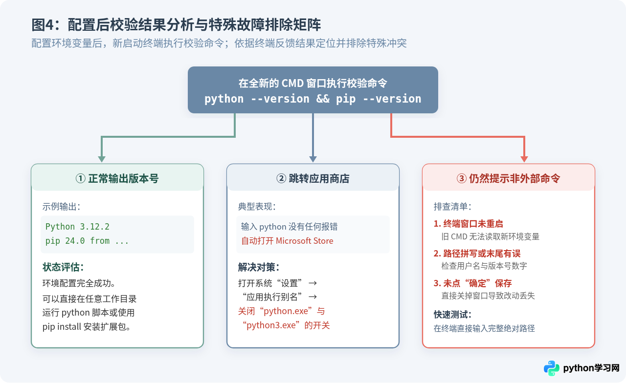 安装Python后提示“不是内部或外部命令”怎么办？