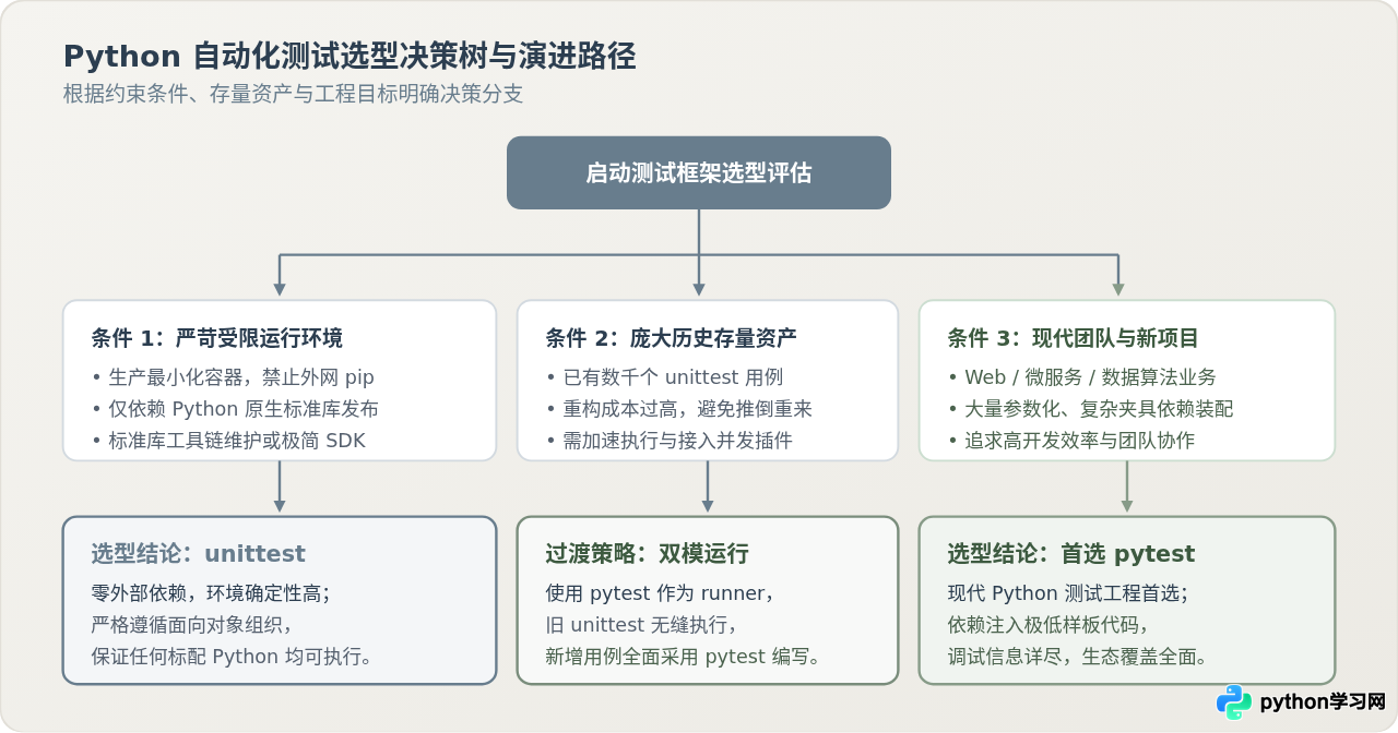 unittest vs pytest：Python自动化测试框架选型指南