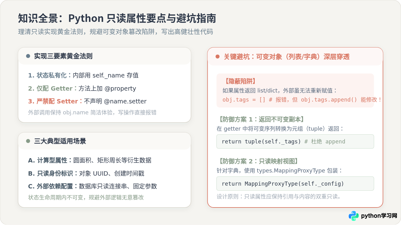 Python property怎么实现只读属性