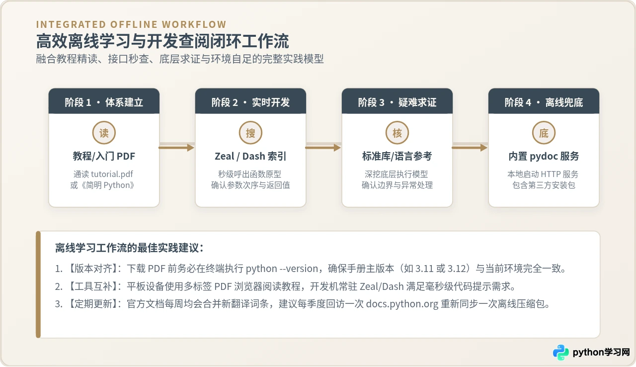 哪里可以下载Python中文PDF手册？离线学习资料整理