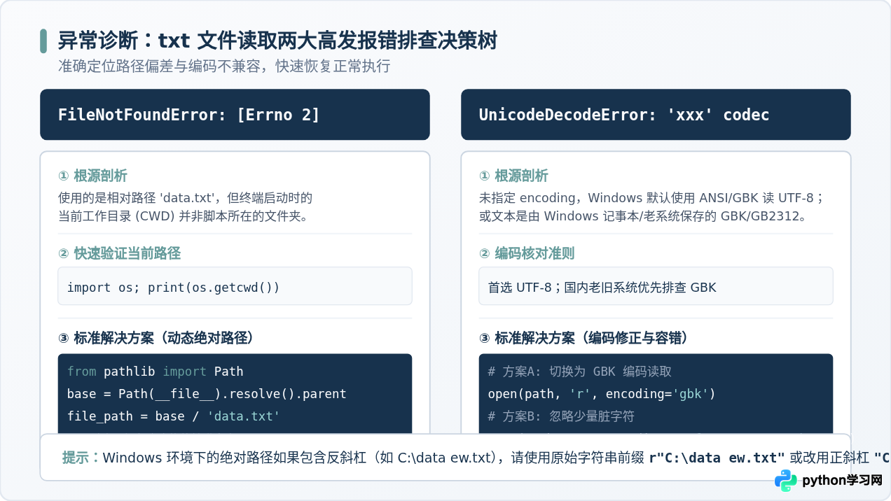 Python怎么打开并读取txt文件内容