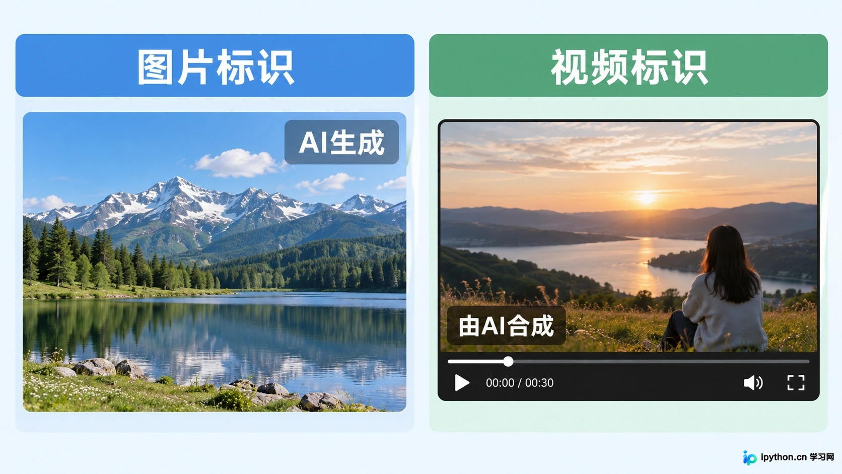显著且不易去除的显式标识示例