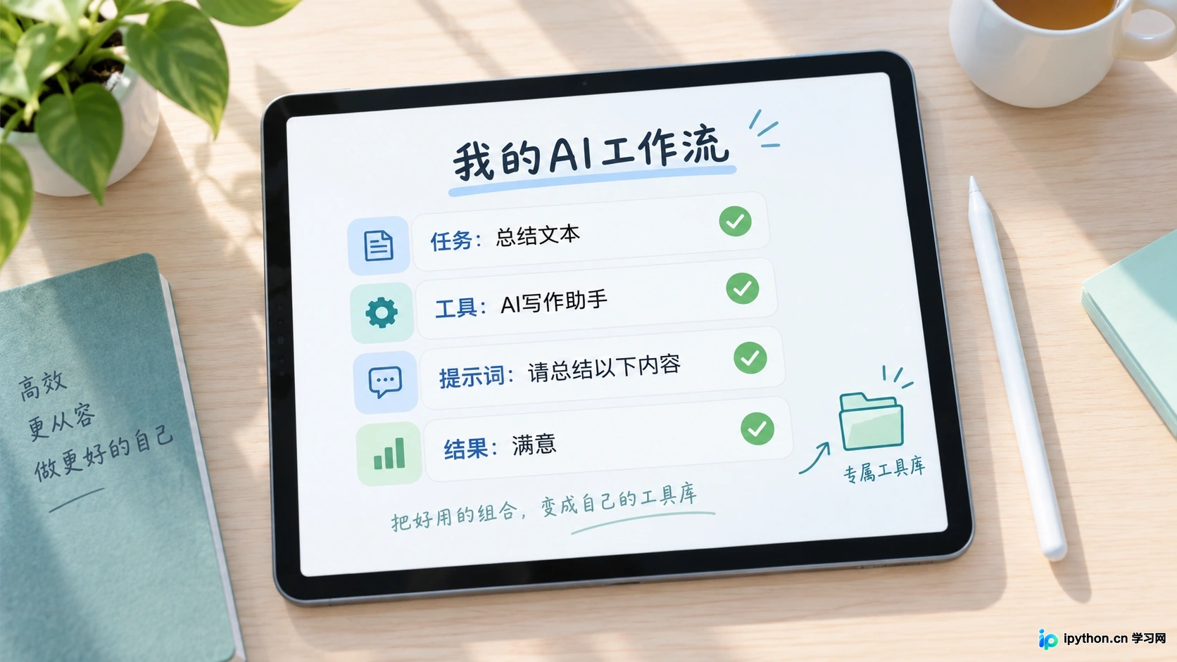 保存成功的操作组合，建立个人专属工具库