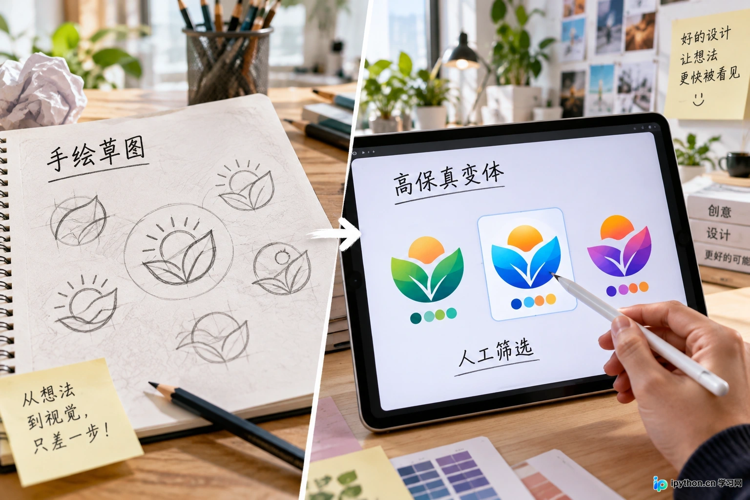 从草图到高保真效果图的快速转化