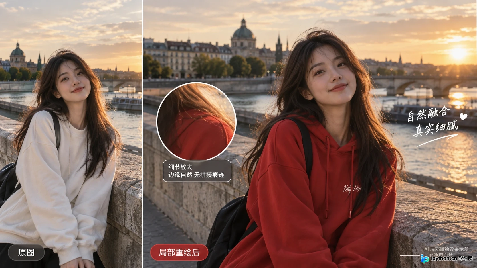 经过调整后光影自然的局部重绘最终效果
