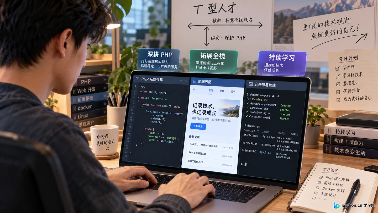 T型人才策略：深耕PHP同时拓展全栈视野
