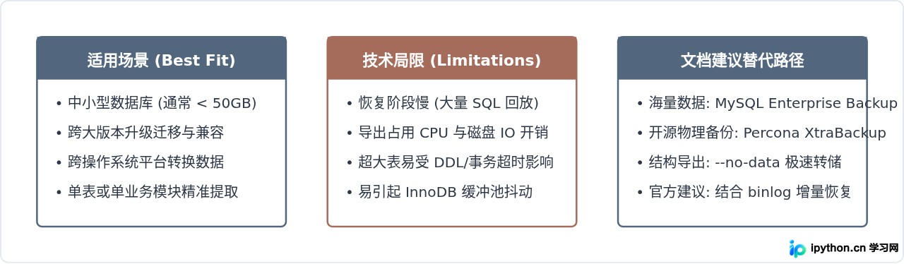 MySQL官方文档中mysqldump备份工具的使用指南入口