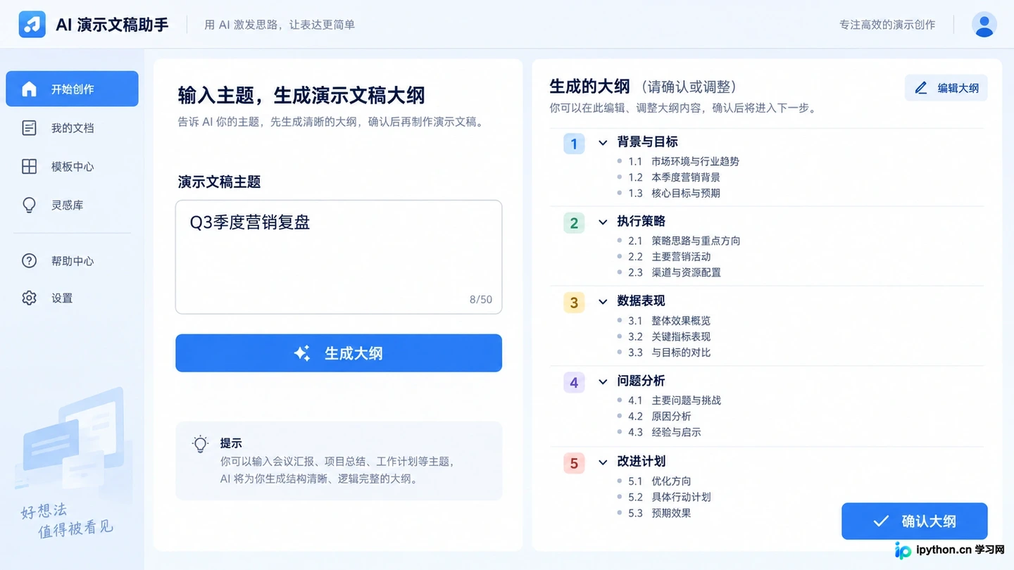 职场汇报与学术答辩怎么选AIPPT软件？场景化适配指南