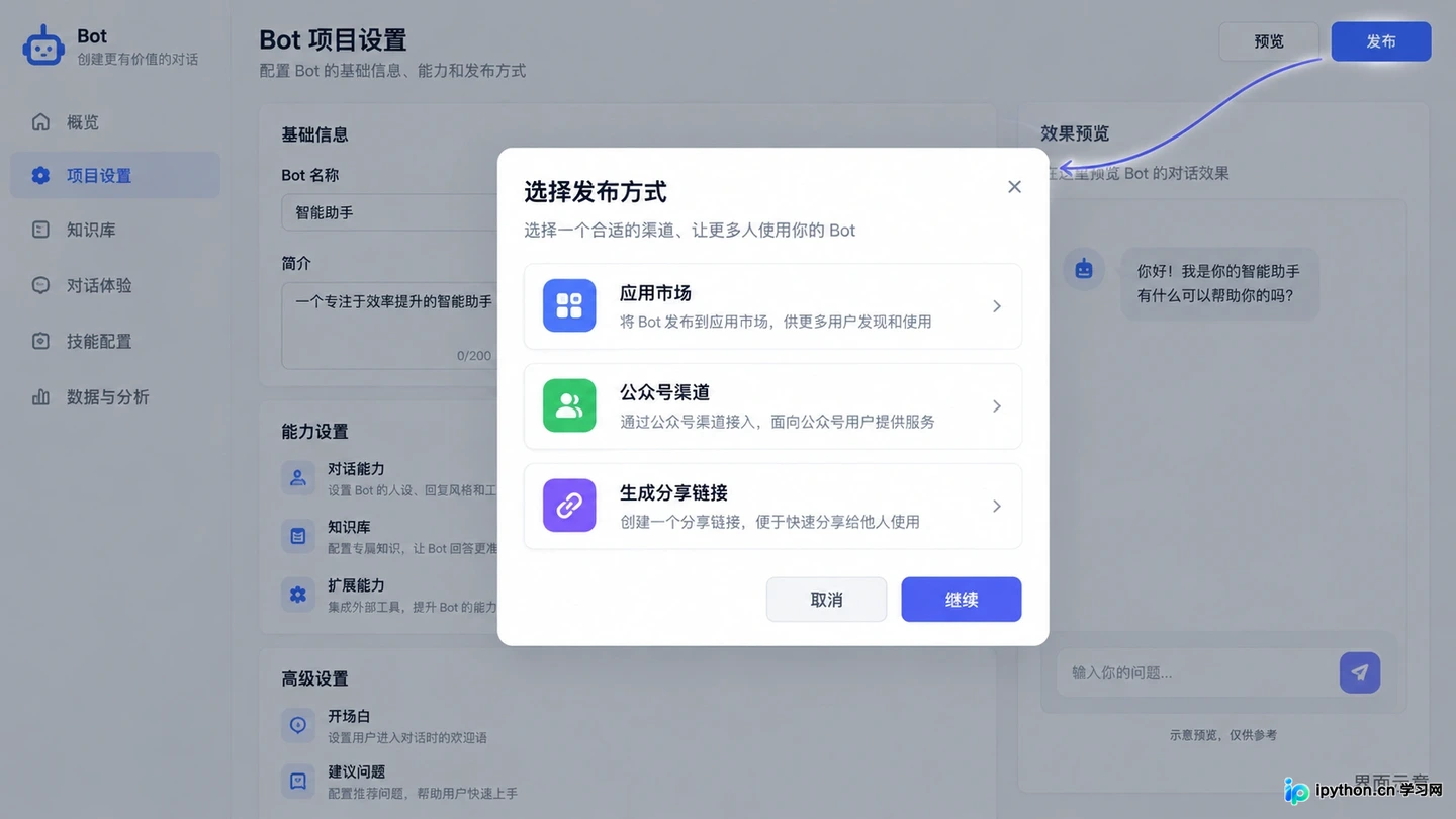 扣子Coze开发入门：从零创建第一个AI Bot