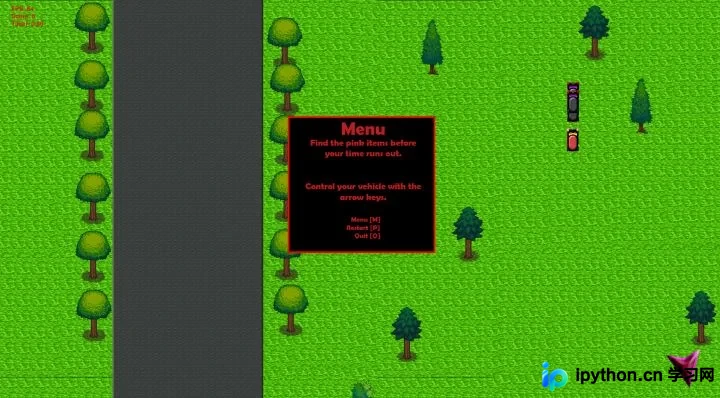 基于Python+Pygame实现经典赛车游戏