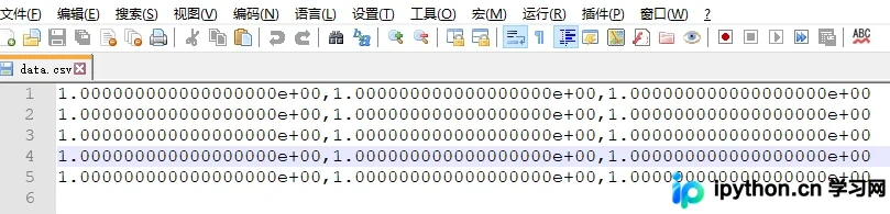 data.csv 文件成功生成并在资源管理器中显示