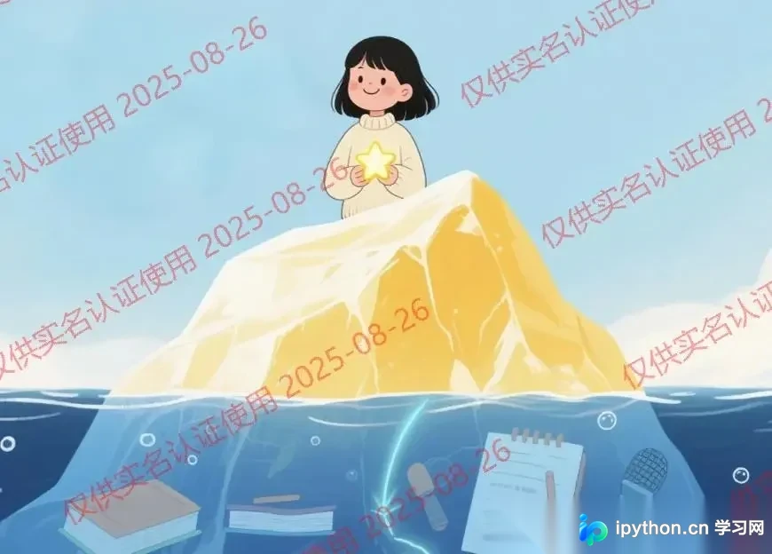 添加斜向水印后的图片效果示意图