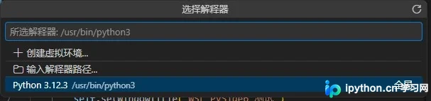 默认解释器显示位置