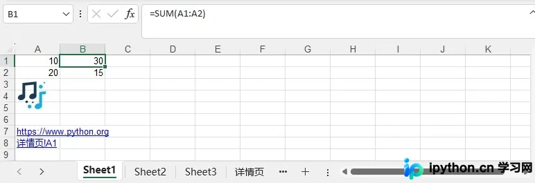 集成公式计算与超链接导航的最终报表截图