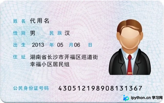 包含0-9标准数字的模板图像sfzh.png